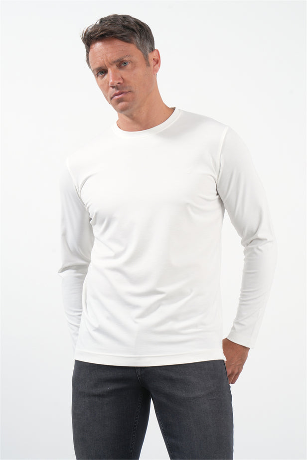 IMZA Men's Crew Neck Knitted Stretch Sweatshirt – 1013260150
