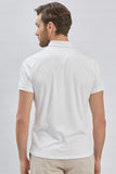 IMZA Men's Patterned Oxford Slim Fit Casual Polo T-Shirt – 1011240178