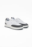 White 100% Leather Antique Lace-Up Casual Shoes 1033240155