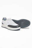 White 100% Leather Antique Lace-Up Casual Shoes 1033240155