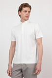 Short Sleeve Italian Collar Pocketless Standard Fit T-Shirt 1011260150
