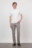 Short Sleeve Italian Collar Pocketless Standard Fit T-Shirt 1011260150