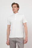 Short Sleeve Italian Collar Pocketless Standard Fit T-Shirt 1011260150