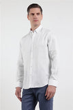 IMZA Men's 100% Linen Button-Down Slim Fit Shirt – 1004260161