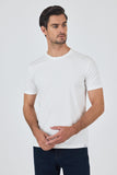 Short Sleeve Crew Neck Pocketless Cotton Casual Slim Fit T-Shirt 1011250165