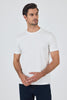 Short Sleeve Crew Neck Pocketless Cotton Casual Slim Fit T-Shirt 1011250165