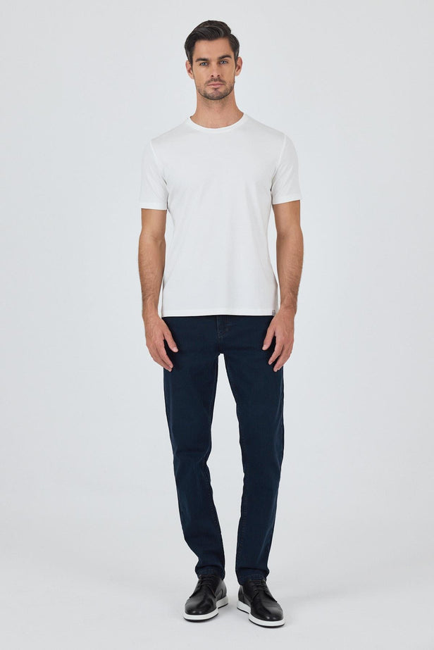 Short Sleeve Crew Neck Pocketless Cotton Casual Slim Fit T-Shirt 1011250165