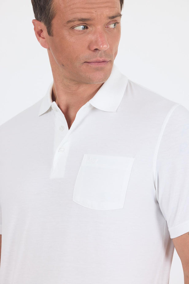 Short Sleeve Polo Collar Pocket G Comfort T-Shirt 1011250173