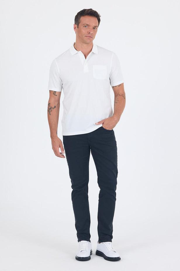 Short Sleeve Polo Collar Pocket G Comfort T-Shirt 1011250173