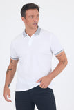 Polo Collar Short Sleeve Slim Fit 100% Cotton Piqué T-Shirt (Model 1011250182)