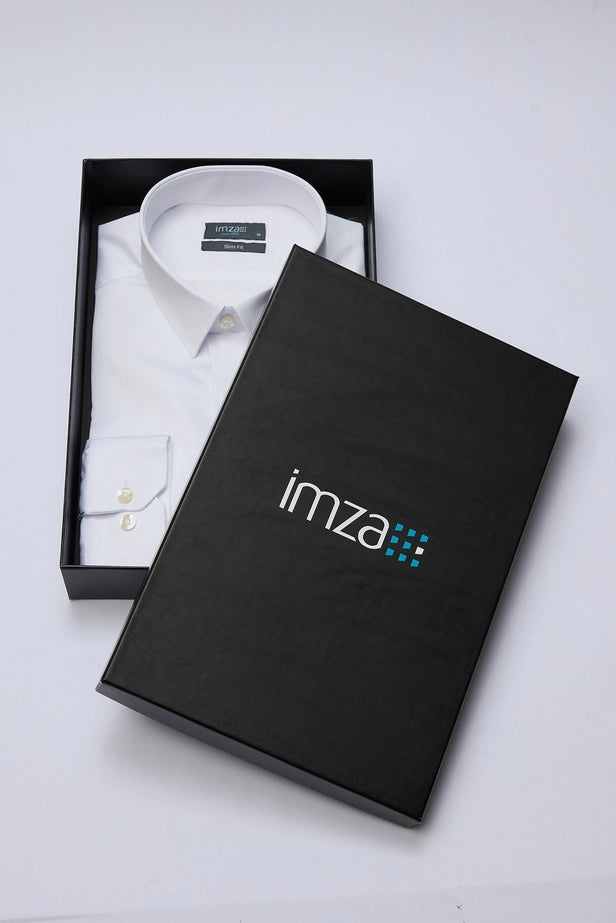 IMZA Men's 100% Cotton Slim Fit Classic Shirt – 1004255324