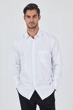 Stiff Collar Plain Classic Comfort Fit Shirt 1004250901