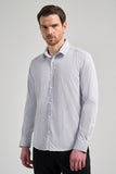 IMZA Men's Striped Semi-Italian Collar Slim Fit Classic Shirt – 1004245218