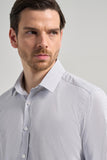 IMZA Men's Striped Semi-Italian Collar Slim Fit Classic Shirt – 1004245218