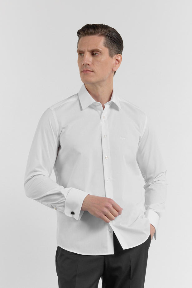 IMZA Men's Stiff Collar Slim Fit Classic Shirt – 1004260059