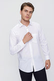 Long Sleeve Hard Collar Pocket Comfort Fit Shirt 1004240051