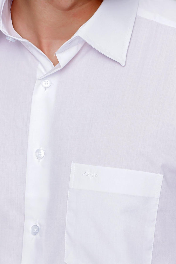 Long Sleeve Hard Collar Pocket Comfort Fit Shirt 1004240051