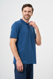Short Sleeve Plain Pique Polo Collar Slim Fit Cotton Stretch T-Shirt 1011240900