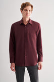 Stiff Collar Long Sleeve Easy To Iron Comfort Fit Cotton Shirt 1004255182