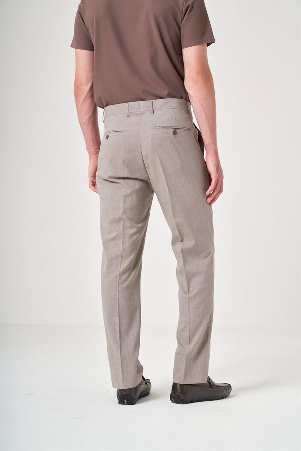 IMZA Men's Fil-a-Fil Comfort Fit Stretch Classic Trousers – 1003260153