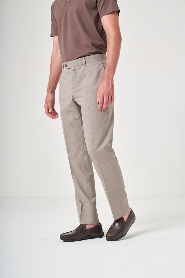 IMZA Men's Fil-a-Fil Comfort Fit Stretch Classic Trousers – 1003260153