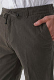 Side Pocket Striped Textured Slim Fit Cotton Jogger Trousers 1003230159