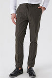 Side Pocket Striped Textured Slim Fit Cotton Jogger Trousers 1003230159