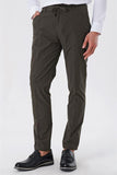 Side Pocket Striped Textured Slim Fit Cotton Jogger Trousers 1003230159
