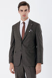 IMZA Men's Striped Comfort Fit Classic Suit – 1001235158