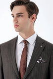 IMZA Men's Striped Comfort Fit Classic Suit – 1001235158