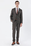 IMZA Men's Striped Comfort Fit Classic Suit – 1001235158