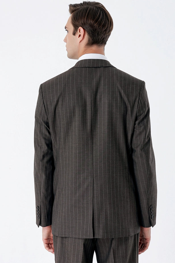 IMZA Men's Striped Comfort Fit Classic Suit – 1001235158