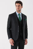 IMZA Men's Peak Lapel Slim Fit 3-Piece Classic Suit – 1001235156