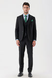 IMZA Men's Peak Lapel Slim Fit 3-Piece Classic Suit – 1001235156