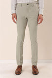 Stretch Side Pocket Self Patterned Slim Fit Classic Trousers 1003230170