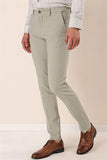 Stretch Side Pocket Self Patterned Slim Fit Classic Trousers 1003230170