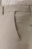 Stretch Side Pocket Self Patterned Slim Fit Classic Trousers 1003230170