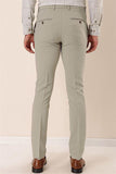 Stretch Side Pocket Self Patterned Slim Fit Classic Trousers 1003230170