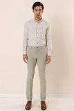 Stretch Side Pocket Self Patterned Slim Fit Classic Trousers 1003230170