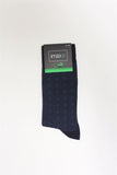 Navy Dark Navy Patterned Bamboo Ankle Socks 1060230103
