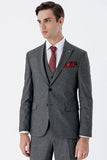 IMZA Men's Peak Lapel Slim Fit 3-Piece Classic Suit – 1001235159