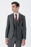 IMZA Men's Peak Lapel Slim Fit 3-Piece Classic Suit – 1001235159