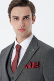 IMZA Men's Peak Lapel Slim Fit 3-Piece Classic Suit – 1001235159