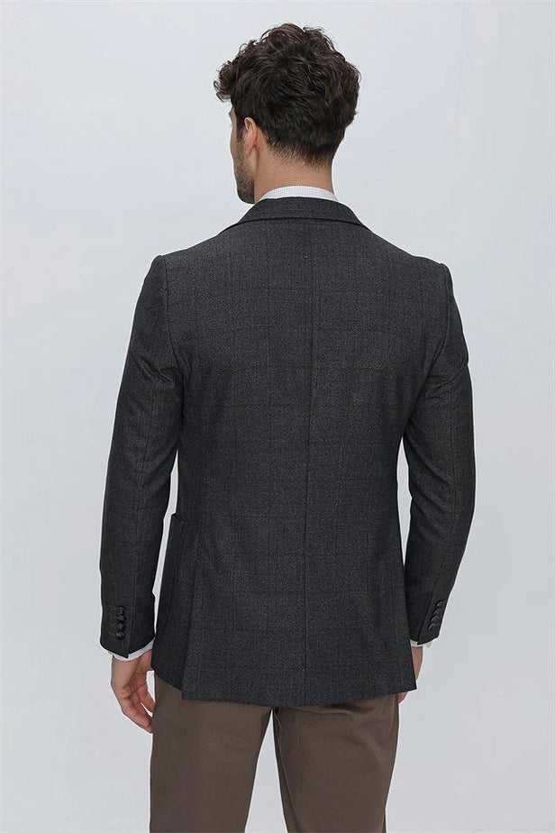 IMZA Men's Patterned Mono Lapel Comfort Fit Blazer – 1002225172