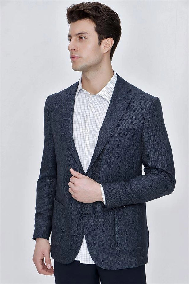 IMZA Men's Patterned Comfort Fit Stretch Blazer – 1002225169