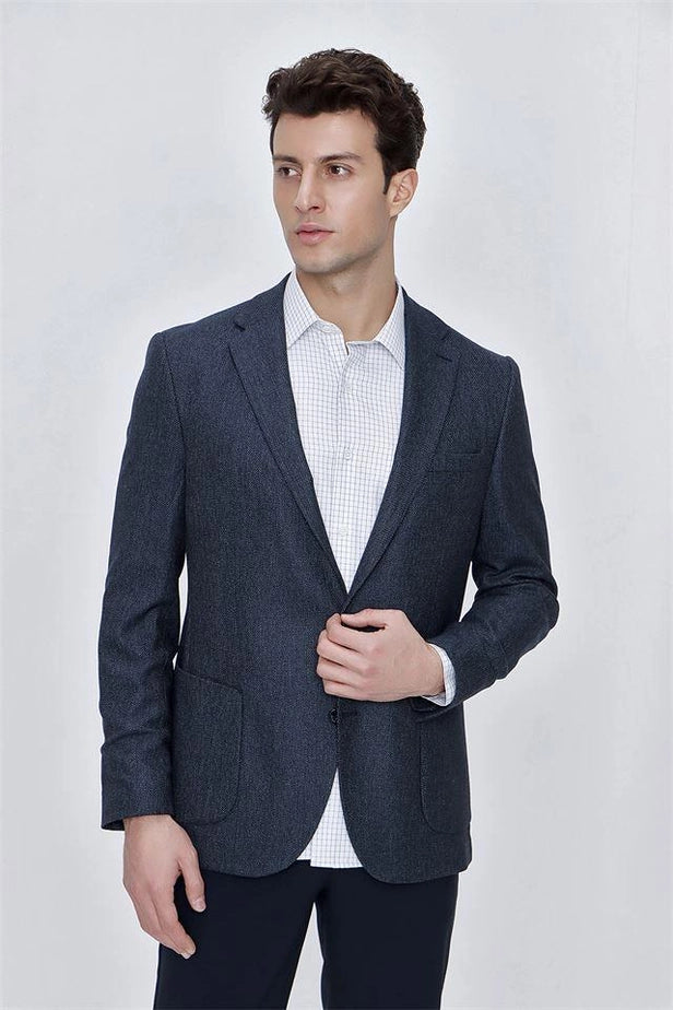 IMZA Men's Patterned Comfort Fit Stretch Blazer – 1002225169