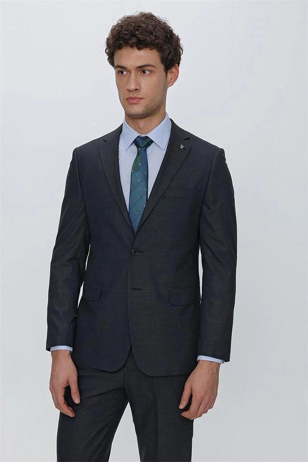 IMZA Men's Patterned Comfort Fit Classic Suit – 1001225185