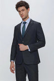 IMZA Men's Patterned Comfort Fit Classic Suit – 1001225185