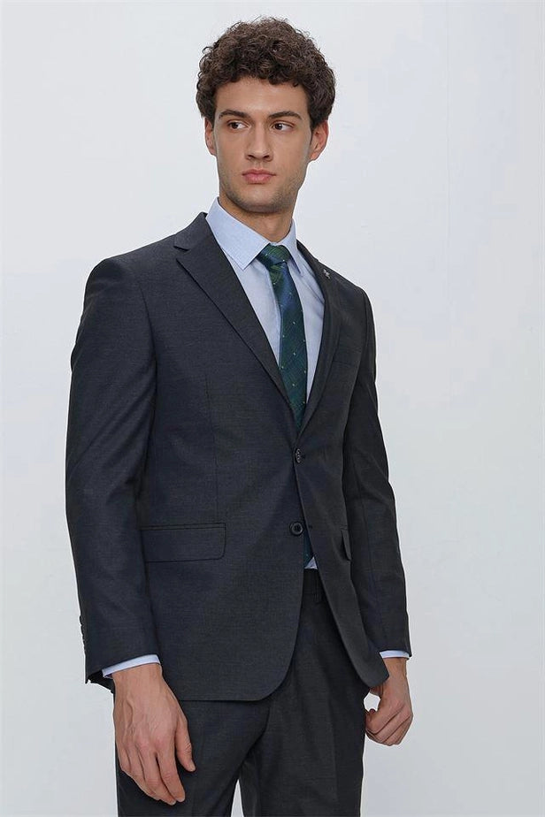 IMZA Men's Patterned Comfort Fit Classic Suit – 1001225185