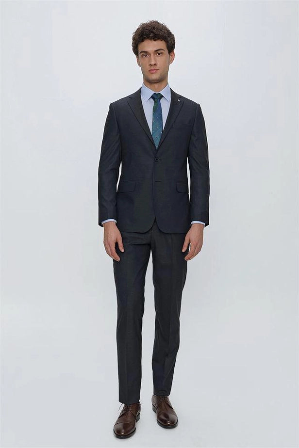 IMZA Men's Patterned Comfort Fit Classic Suit – 1001225185